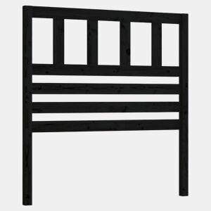Cabeceira - Cabeceira de cama 81x4x100 cm pinho maciço preto
