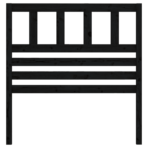 Cabeceira - Cabeceira de cama 81x4x100 cm pinho maciço preto