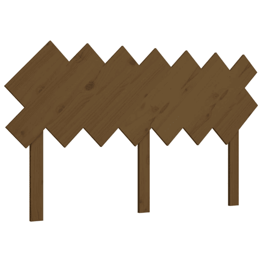 Cabeceira - Cabeceira de cama 151,5x3x81 cm pinho maciço castanho mel