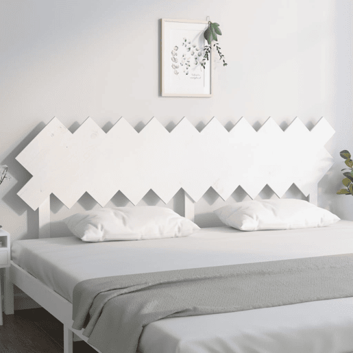 Cabeceira - Cabeceira de cama 196x3x80,5 cm pinho maciço branco