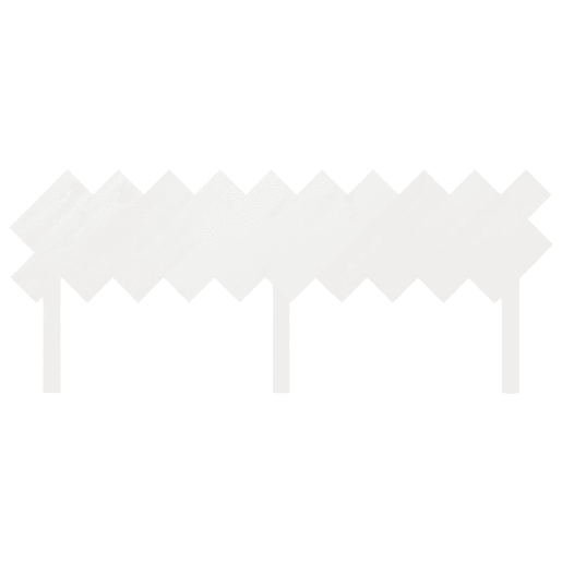 Cabeceira - Cabeceira de cama 196x3x80,5 cm pinho maciço branco