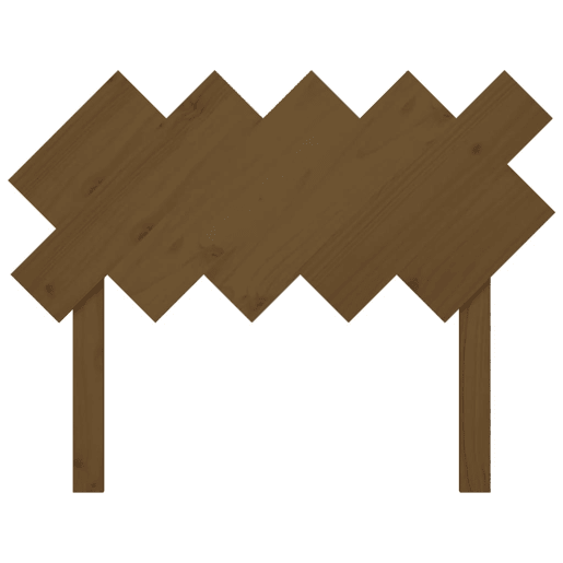 Cabeceira - Cabeceira de cama 104x3x80,5 cm pinho maciço castanho mel