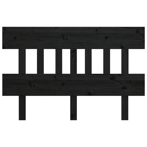 Cabeceira - Cabeceira de cama 163,5x3x81 cm pinho maciço preto