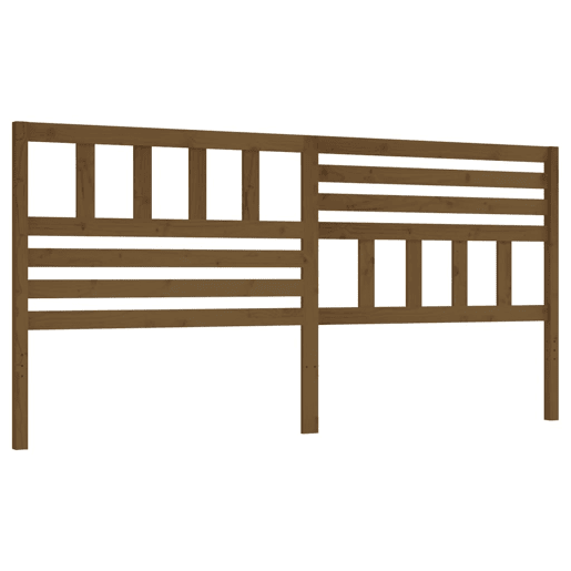 Cabeceira - Cabeceira de cama 186x4x100 cm pinho maciço castanho mel