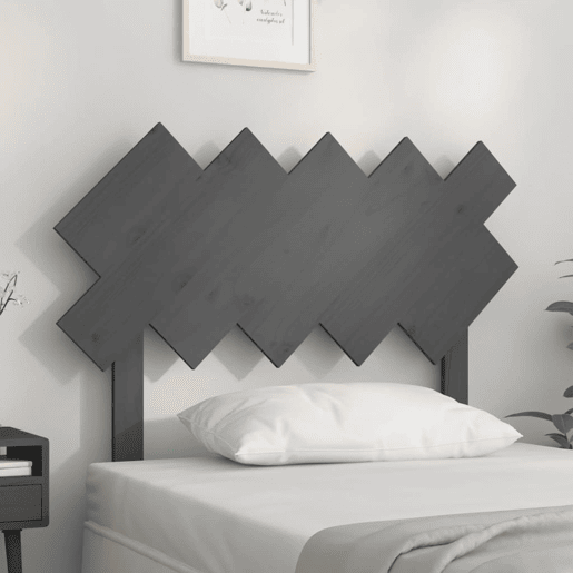 Cabeceira - Cabeceira de cama 104x3x80,5 cm pinho maciço cinzento