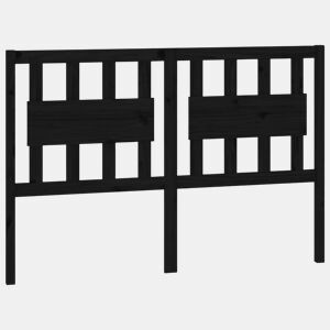 Cabeceira - Cabeceira de cama 145,5x4x100 cm pinho maciço preto