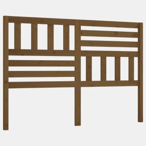 Cabeceira - Cabeceira de cama 146x4x100 cm pinho maciço castanho mel