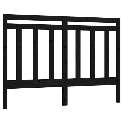 Cabeceira - Cabeceira de cama 126x4x100 cm pinho maciço preto