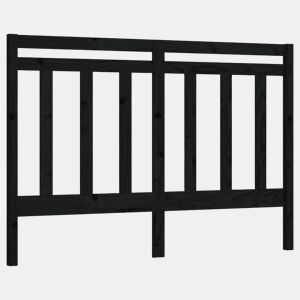Cabeceira - Cabeceira de cama 126x4x100 cm pinho maciço preto