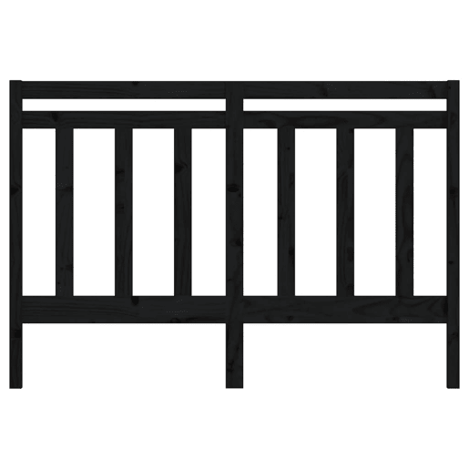 Cabeceira - Cabeceira de cama 126x4x100 cm pinho maciço preto