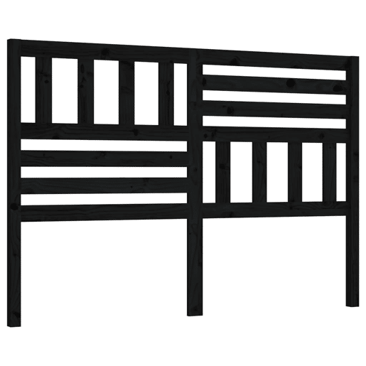 Cabeceira - Cabeceira de cama 126x4x100 cm pinho maciço preto