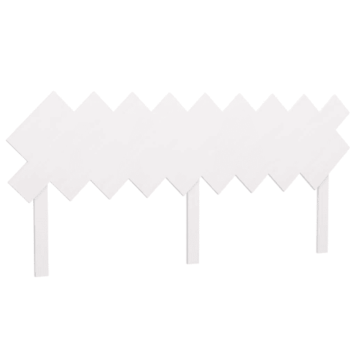 Cabeceira - Cabeceira de cama 178x3x80,5 cm pinho maciço branco