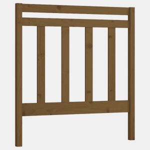 Cabeceira - Cabeceira de cama 106x4x100 cm pinho maciço castanho mel