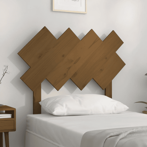 Cabeceira - Cabeceira de cama 92x3x81 cm pinho maciço castanho mel