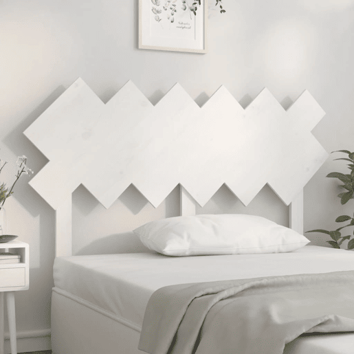 Cabeceira - Cabeceira de cama 132x3x81 cm pinho maciço branco