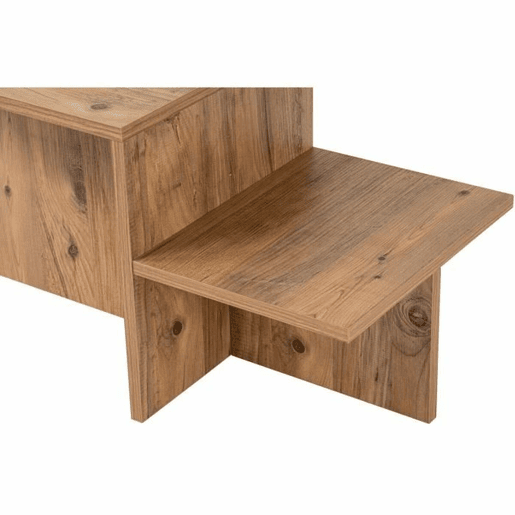 Mesa de Centro Harmony Castanho 80 x 40 x 40 cm Mesa de Centro Harmony Castanho 80 x 40 x 40 cm
