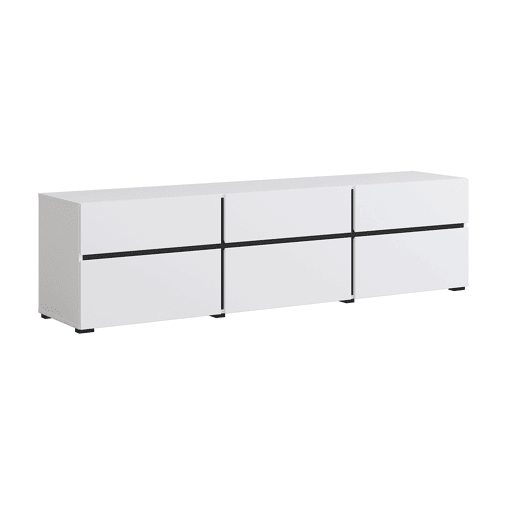 Suporte para TV 3 portas 180 cm Lilia Branco