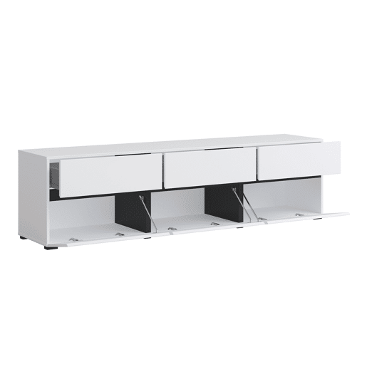 Suporte para TV 3 portas 180 cm Lilia Branco