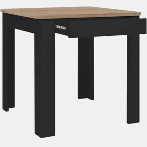 Mesa de Jantar Oslo Preto 80 x 77 x 80 cm Eik