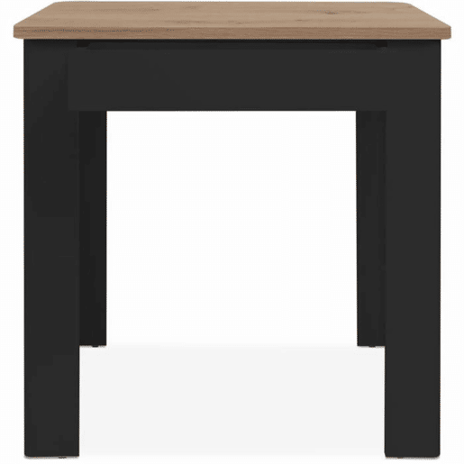 Mesa de Jantar Oslo Preto 80 x 77 x 80 cm Eik