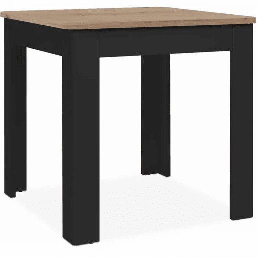 Mesa de Jantar Oslo Preto 80 x 77 x 80 cm Eik