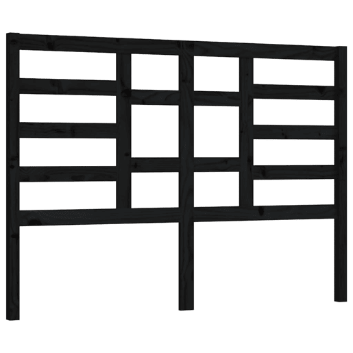 Cabeceira - Cabeceira de cama 146x4x104 cm pinho maciço preto