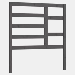 Cabeceira - Cabeceira de cama 96x4x104 cm pinho maciço cinzento