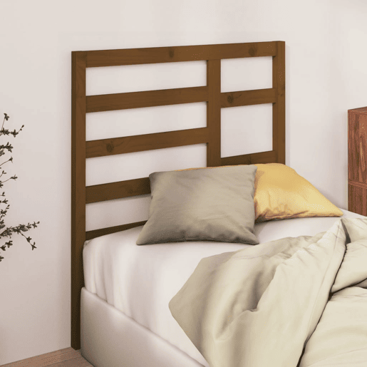Cabeceira - Cabeceira de cama 106x4x104 cm pinho maciço castanho mel