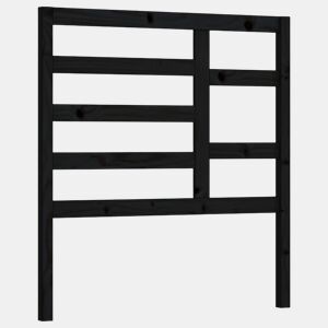 Cabeceira - Cabeceira de cama 106x4x104 cm pinho maciço preto