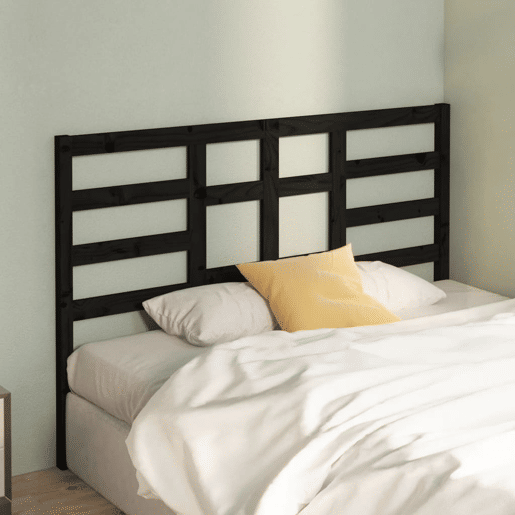 Cabeceira - Cabeceira de cama 166x4x104 cm pinho maciço preto