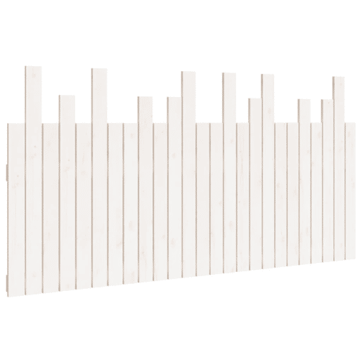 Cabeceira - Cabeceira de cama de parede 159,5x3x80cm madeira de pinho maciça branco