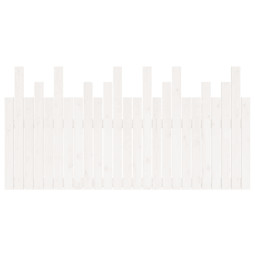 Cabeceira - Cabeceira de cama de parede 159,5x3x80cm madeira de pinho maciça branco
