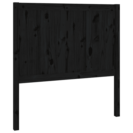 Cabeceira - Cabeceira de cama 95,5x4x100 cm pinho maciço preto