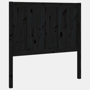 Cabeceira - Cabeceira de cama 95,5x4x100 cm pinho maciço preto
