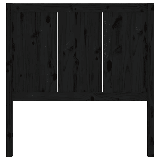 Cabeceira - Cabeceira de cama 95,5x4x100 cm pinho maciço preto