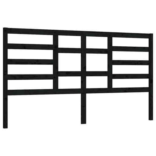 Cabeceira - Cabeceira de cama 206x4x104 cm pinho maciço preto