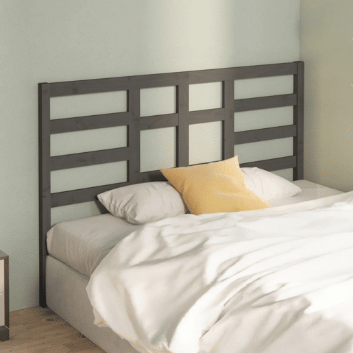 Cabeceira - Cabeceira de cama 166x4x100 cm pinho maciço cinzento
