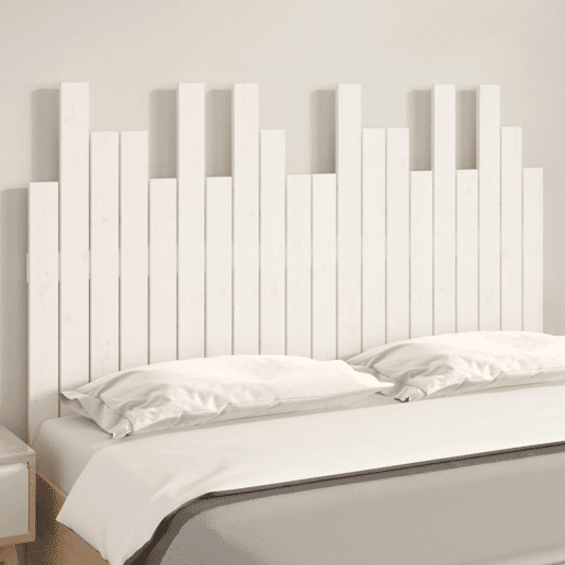 Cabeceira - Cabeceira de cama de parede 127,5x3x80 cm pinho maciço branco