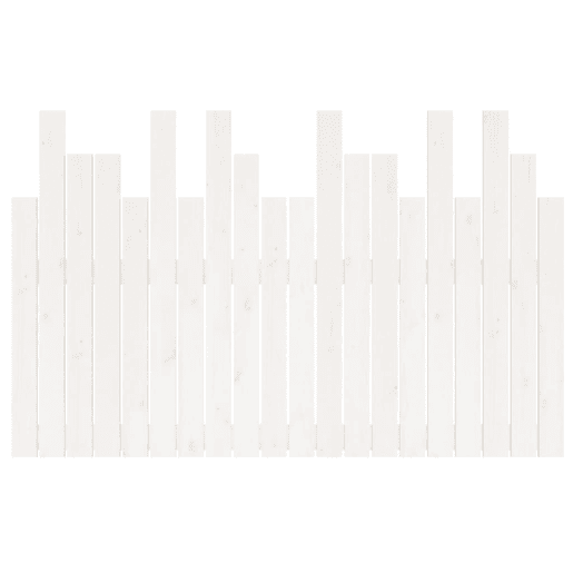 Cabeceira - Cabeceira de cama de parede 127,5x3x80 cm pinho maciço branco