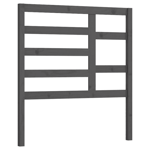 Cabeceira - Cabeceira de cama 81x4x104 cm pinho maciço cinzento