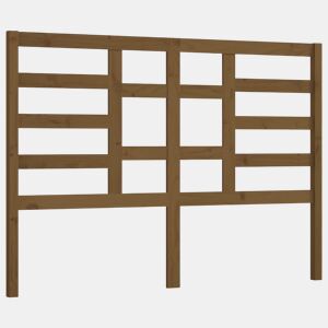 Cabeceira - Cabeceira de cama 126x4x104 cm pinho maciço castanho mel