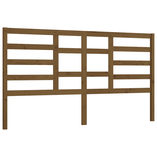 Cabeceira - Cabeceira de cama 186x4x104 cm pinho maciço castanho mel