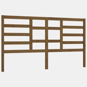 Cabeceira - Cabeceira de cama 186x4x104 cm pinho maciço castanho mel