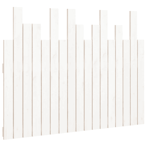 Cabeceira - Cabeceira de cama de parede 108x3x80 cm madeira de pinho maciça branco