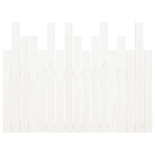 Cabeceira - Cabeceira de cama de parede 108x3x80 cm madeira de pinho maciça branco