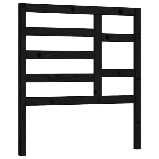 Cabeceira - Cabeceira de cama 96x4x104 cm pinho maciço preto
