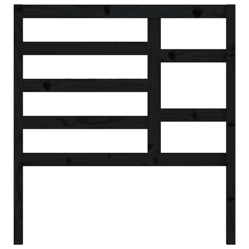 Cabeceira - Cabeceira de cama 96x4x104 cm pinho maciço preto