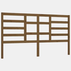 Cabeceira - Cabeceira de cama 206x4x104 cm pinho maciço castanho mel