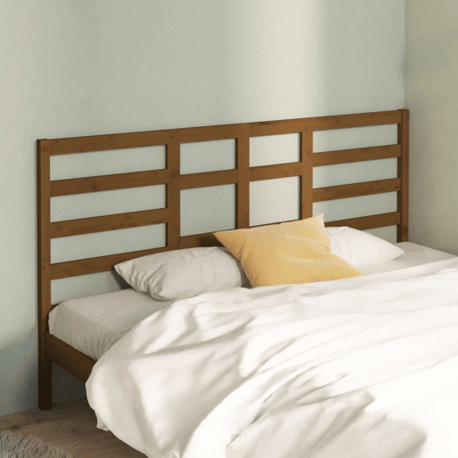 Cabeceira - Cabeceira de cama 206x4x104 cm pinho maciço castanho mel