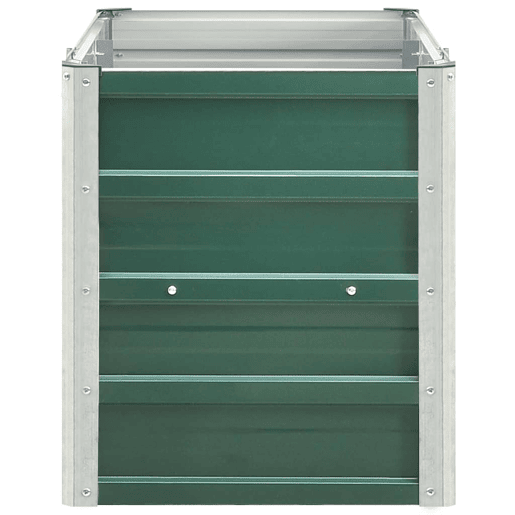 Plantador de cama elevada plantas flores jardim aço galvanizado 240 x 40 x 45 cm verde 02_0001098